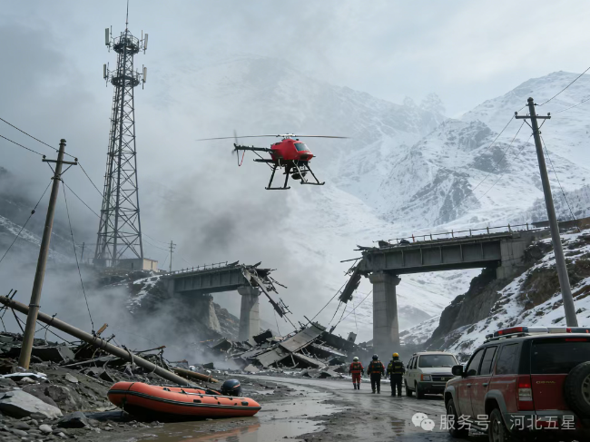 跨越“三斷”絕境，架起空中生命線！河北五星“瓦爾特·紅色之鷹”守護應急通信